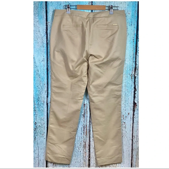 MICHAEL KORS NWT Khaki Straight Leg Pants - Picture 4 of 13